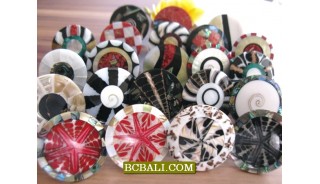 Balinese Seashells Finger Rings Resin Motif 